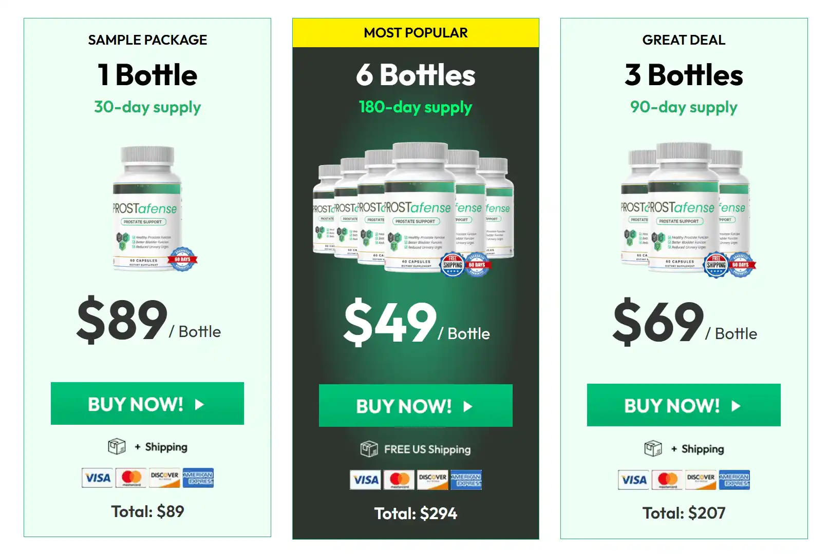 ProstAfense price